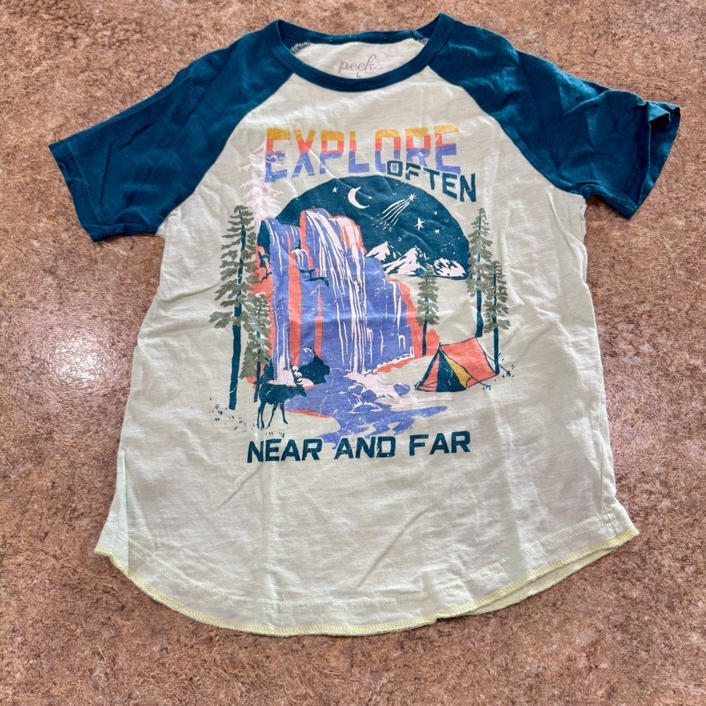 Peek Kids Graphic Tee – Size Large (10)